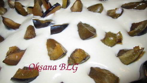 тарт творог, фрукты, карамель