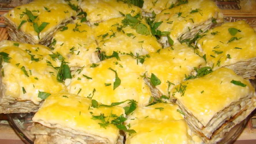 Рецепт тартинок из лаваша