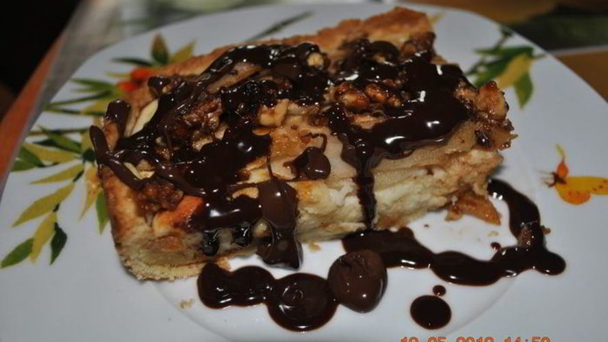 Рецепт творожно-грушевого тарт с крокантом