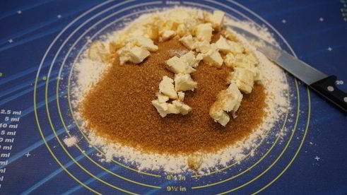 тыквенный тарт с апельсином на ореховом тесте