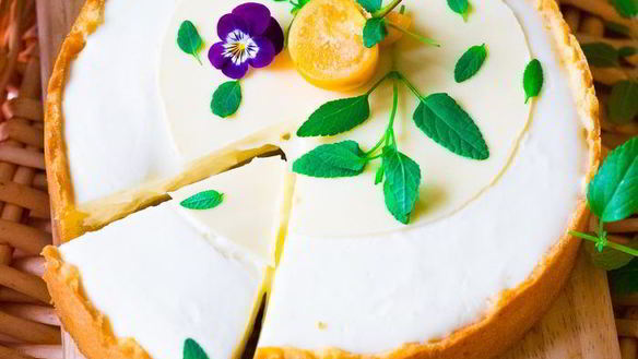 Рецепт Яблочного тарта с воздушным кремом