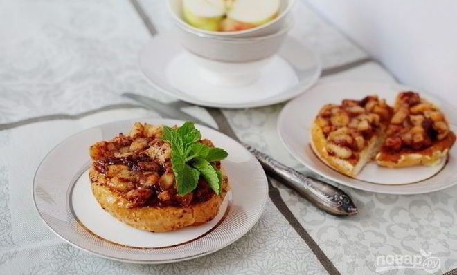 Французские тосты с яблоками