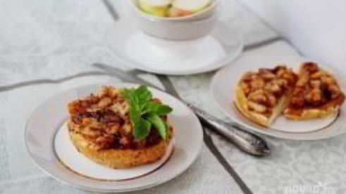 французские тосты с яблоками