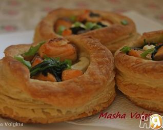 Волованы Искушение с семгой