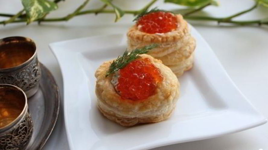 Рецепт волованов с икрой