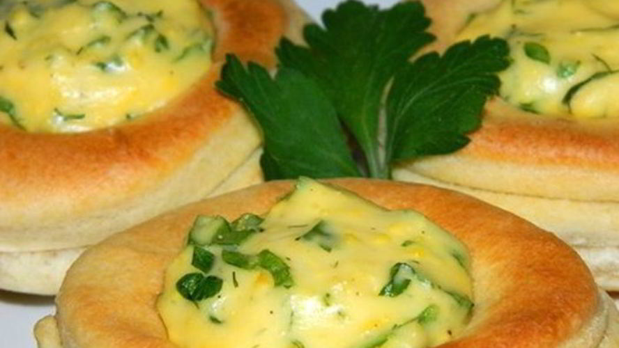 Рецепт волованов с сыром