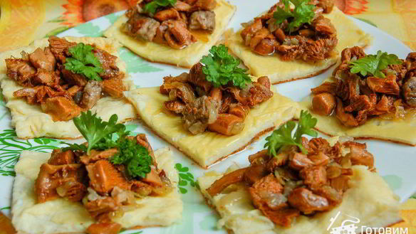 Рецепт Яичной закуски с грибами