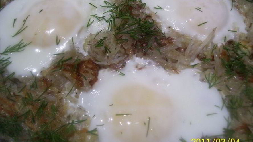 Рецепт глазуньи гнездышко