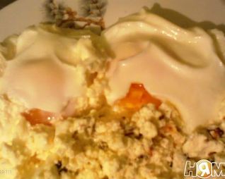 Глазунья с творогом