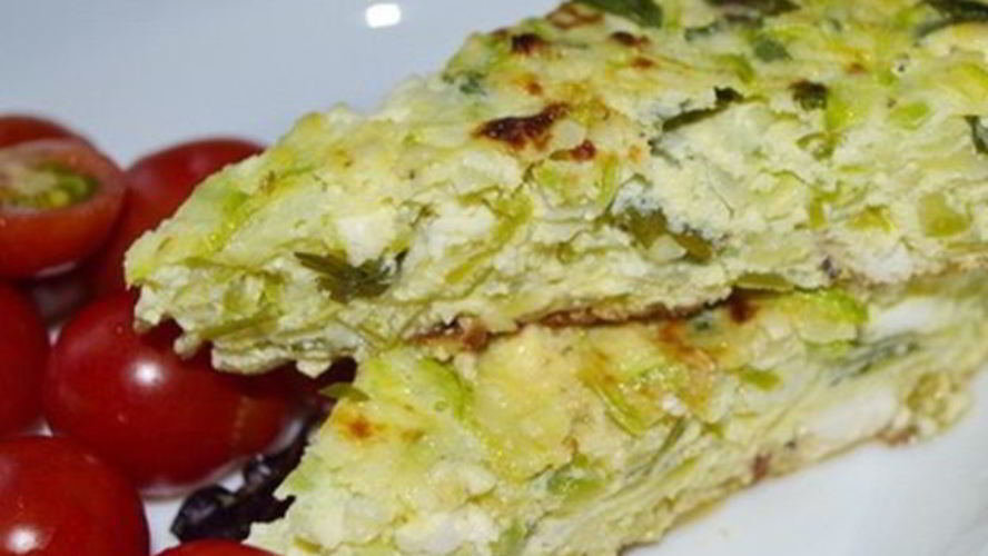 Рецепт яичницы с кабачками