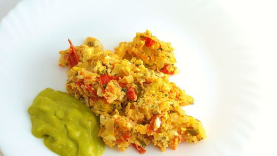 Рецепт яичницы с помидорами