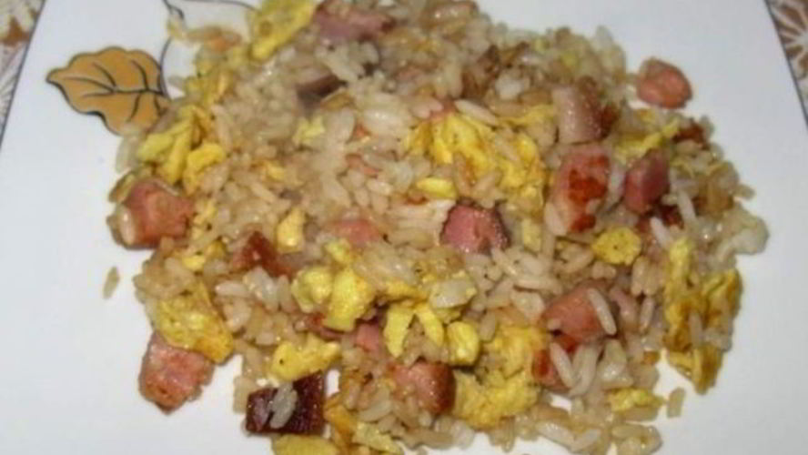 Рецепт яичницы с рисом