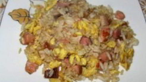 яичница с рисом