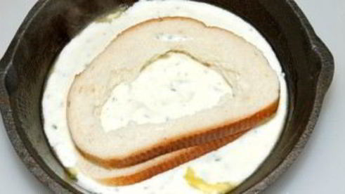 яичница в хлебе в духовке