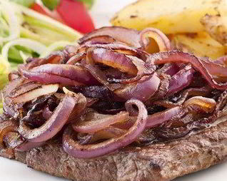 Закуска из маринованного лука к мясу