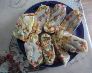 Закуска из сельди Мозайка