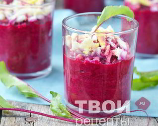 Закуска из свеклы с тунцом