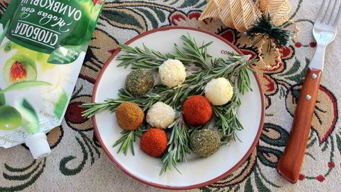 закуска новогодняя веточка