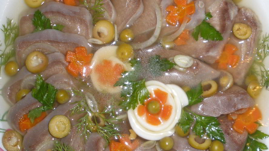 Рецепт заливного из свиного языка