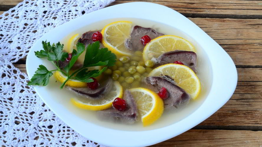 Рецепт заливного из языка
