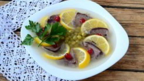 заливное из языка