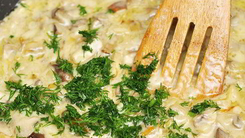 блинная улитка с грибным жюльеном