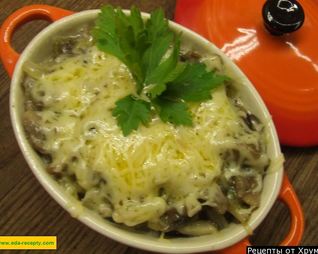 Грибной жульен со сливками