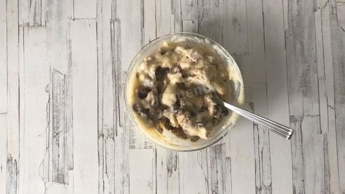 классический жульен с курицей и грибами