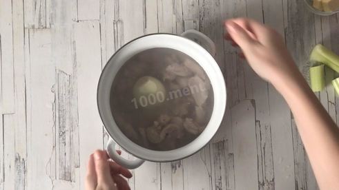 классический жульен с курицей и грибами