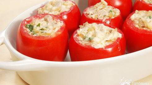 помидоры, запеченные с жюльеном