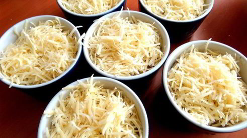 сливочный жульен с ветчиной и грибами