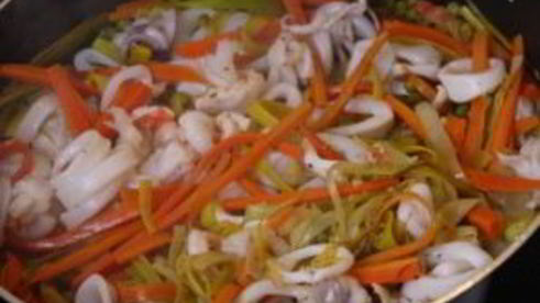 жульен из морского коктейля