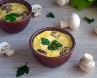 Жульен из шампиньонов классический