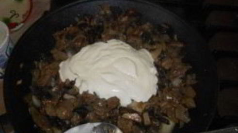 жульен с говядиной