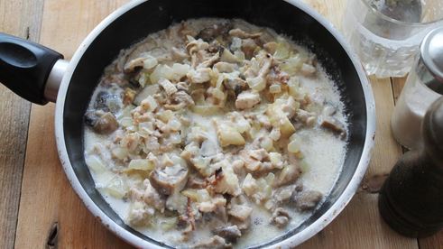 жульен с грибами и сливками грибной