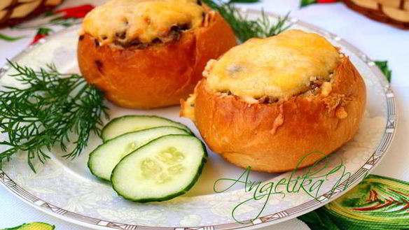 Рецепт Жульена в булочках