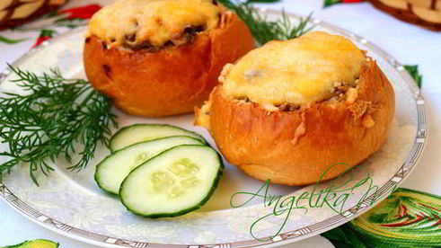 жульен в булочках