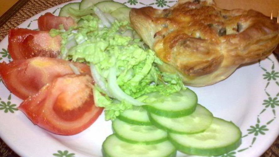 Рецепт жульена в слоеной корзиночке