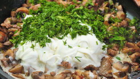 жюльен из индейки и грибов