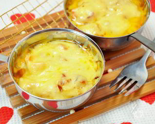 Жюльен из красной рыбы