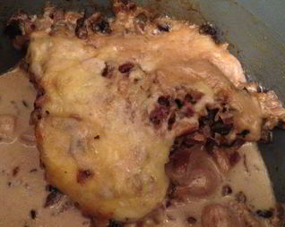 Жюльен с шампиньонами и нежным куриным филе